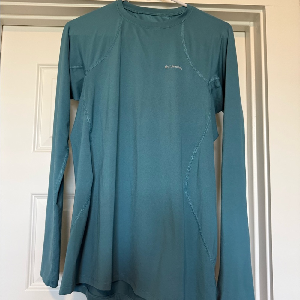 Columbia Teal Long Sleeve Performance Top